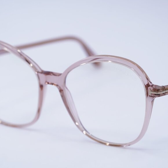 Tom Ford FT5577-B 072 Eyeglasses Pink 55mm Butterfly Frame, Blue Light Block - Picture 6 of 9